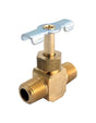 JMF Company 1/4 in. 1/4 in. Brass Needle Valve