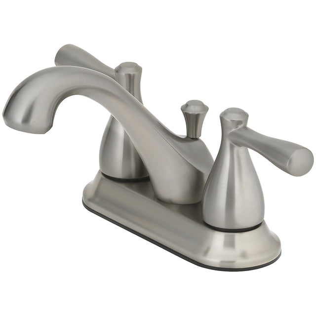 OakBrook Brushed Nickel Two-Handle Bathroom Sink Faucet 4 in.