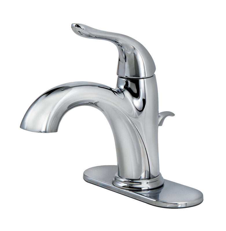 OakBrook Chrome Single-Handle Bathroom Sink Faucet 4 in.