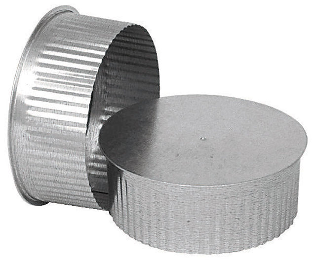 Imperial 4 in. D Galvanized Steel Crimped Pipe End Cap