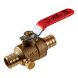 SharkBite 3/4 in. Brass Crimp Ball Valve with Drain Full Port