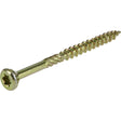 Hillman Power Pro No. 9 X 2-1/2 in. L Star Yellow Zinc Wood Screws 5 lb 501 pk