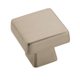 Amerock Blackrock Collection Square Cabinet Knob 1 in. Satin Nickel 1 pk