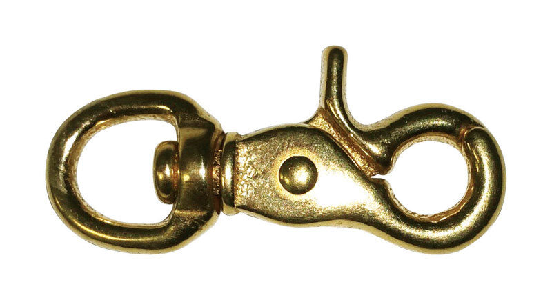 Baron 1/2 in. D X 2-1/2 in. L Polished Bronze Trigger Snap 40 lb