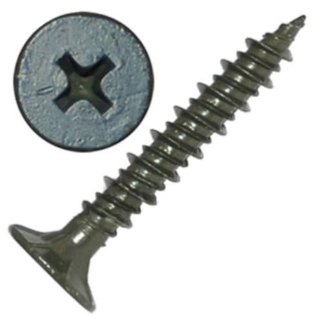 Grip-Rite No. 8 wire X 1-1/4 in. L Phillips Wafer Head Cement Board Screws 1 lb 144 pk