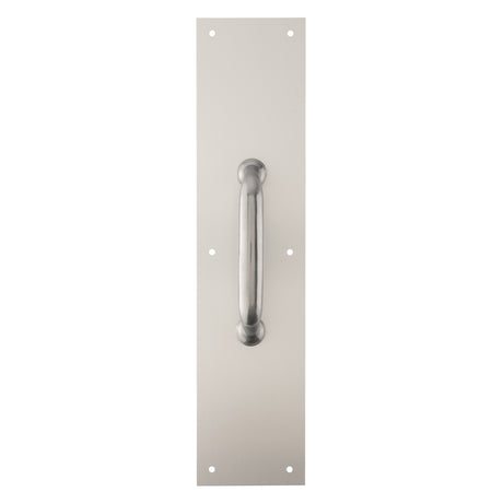 Brinks 15 in. L Satin Aluminum Pull Plate