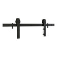 National Hardware Classic Matte Black Steel Barn Door Hanger Kit 1 pc