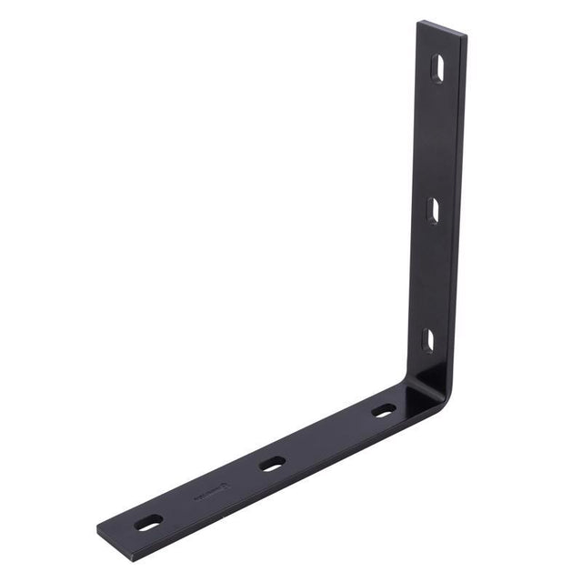 Hampton 1.50 in. H X 10.25 in. W X 1/4 in. D Black Steel Inside/Outside Corner Brace