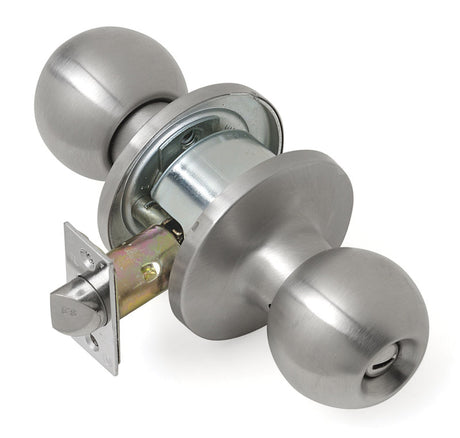 Tell Cortland Satin Chrome Privacy Lockset 1-3/4 in.