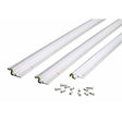 M-D White Aluminum Compression Weatherstrip For Door Jambs 36 and 84 in. L X 1 in.