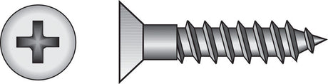 Hillman No. 10 X 1 in. L Phillips Zinc-Plated Wood Screws 100 pk