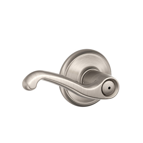 Schlage Flair Satin Nickel Privacy Lockset 1-3/4 in.