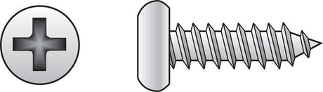 Hillman No. 4 X 3/8 in. L Phillips Pan Head Sheet Metal Screws 100 pk