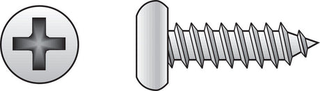 Hillman No. 8 X 3/8 in. L Phillips Pan Head Sheet Metal Screws 100 pk