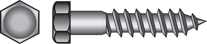 Hillman 1/2 in. X 1-1/2 in. L Hex Hot Dipped Galvanized Steel Lag Screw 50 pk