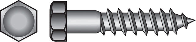 Hillman 1/2 in. X 1-1/2 in. L Hex Hot Dipped Galvanized Steel Lag Screw 50 pk