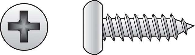 Hillman No. 6 X 1/2 in. L Phillips Pan Head Sheet Metal Screws 100 pk