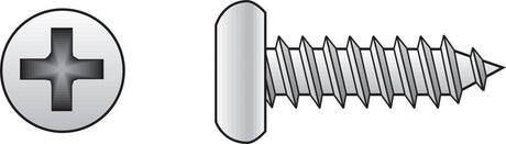 Hillman No. 6 X 3/4 in. L Phillips Pan Head Sheet Metal Screws 100 pk