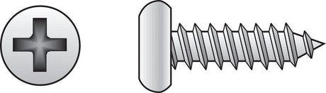 Hillman No. 10 X 3/4 in. L Phillips Pan Head Sheet Metal Screws 100 pk