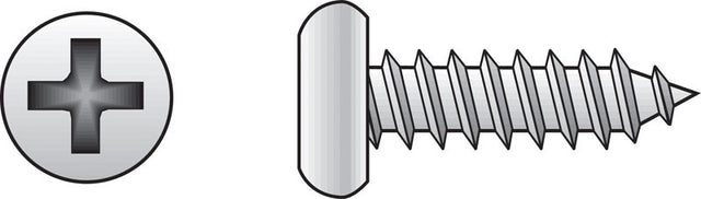 Hillman No. 10 X 7/8 in. L Phillips Pan Head Sheet Metal Screws 100 pk