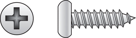 Hillman No. 12 X 1 in. L Phillips Pan Head Sheet Metal Screws 100 pk