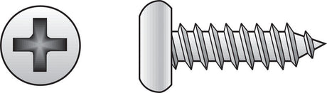 Hillman No. 8 X 1-1/2 in. L Phillips Pan Head Sheet Metal Screws 100 pk
