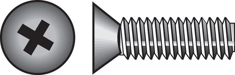 Hillman No. 1/4-20 X 3/4 in. L Phillips Flat Head Zinc-Plated Steel Machine Screws 100 pk