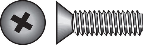 Hillman No. 1/4-20 X 1-1/4 in. L Phillips Flat Head Zinc-Plated Steel Machine Screws 100 pk