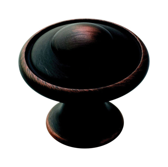 Amerock Allison Round Cabinet Knob 1-3/16 in. D 1-1/16 in. Oil Rubbed Bronze 1 pk