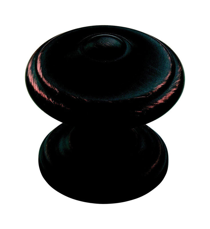 Amerock Revitalize Round Cabinet Knob 1-1/4 in. D 1-1/4 in. Oil Rubbed Bronze 1 pk