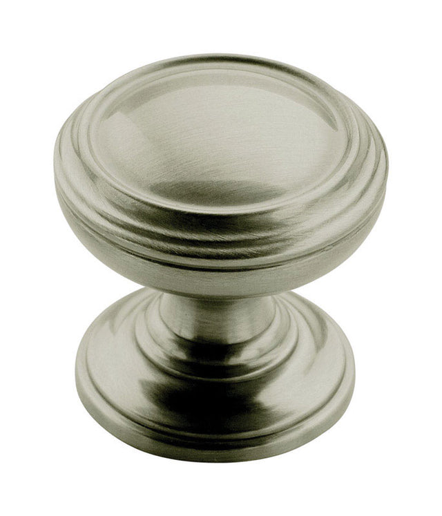 Amerock Revitalize Round Cabinet Knob 1-1/4 in. D 1-1/4 in. Satin Nickel 1 pk