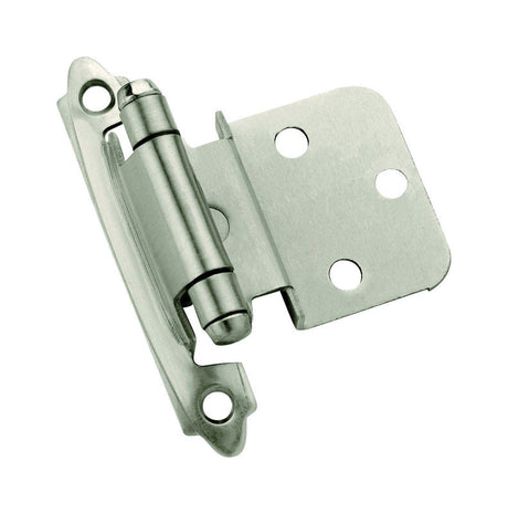 Amerock 2 in. W X 2-3/4 in. L Satin Nickel Silver Steel Self-Closing Hinge 10 pk