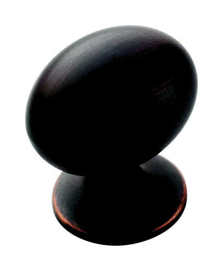 Amerock Allison Oval Cabinet Knob 1-3/8 in. D 1-3/8 in. Oil Rubbed Bronze 1 pk