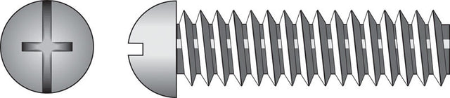 Hillman No. 8-32 X 1-1/2 in. L Combination Round Head Zinc-Plated Steel Machine Screws 100 pk