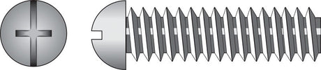 Hillman No. 1/4-20 X 1-1/2 in. L Combination Round Head Zinc-Plated Steel Machine Screws 100 pk