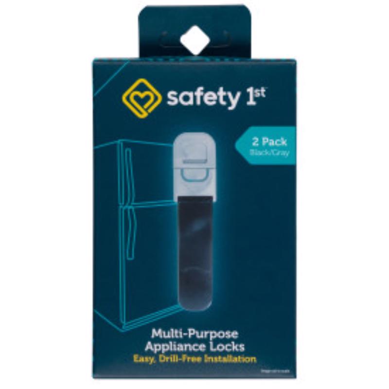 Safety 1st Black Plastic Appliance Latch 2 pk