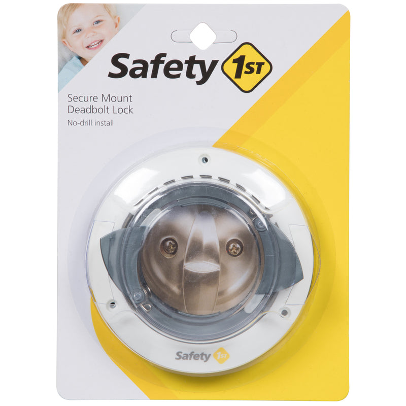 Safety 1st White Plastic Secure Mount Deadbolt Lock 1 pk