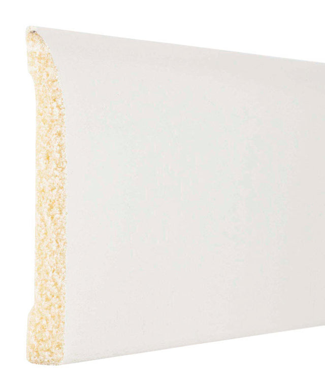 Inteplast Building Products 7/16 in. H X 3-3/16 in. W X 8 ft. L Prefinished White Polystyrene Wall B