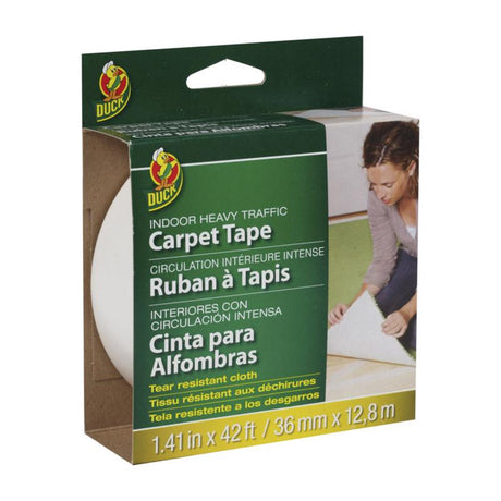 Duck 1.41 in. W X 42 ft. L Polyester Indoor Carpet Tape