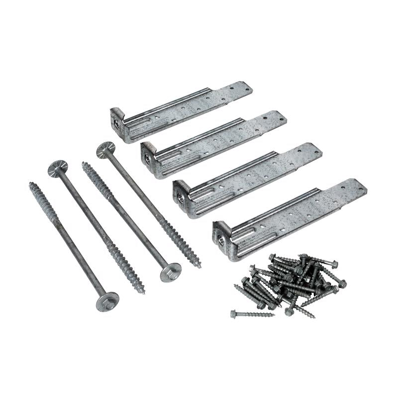 Simpson Strong-Tie ZMax Silver Steel Deck Tension Tie Kit 14 Ga.