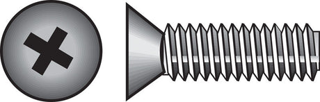 Hillman No. 1/4-20 X 1-1/2 in. L Phillips Flat Head Stainless Steel Machine Screws 100 pk