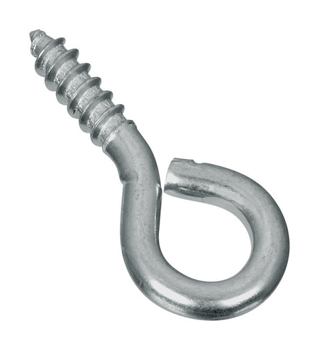 National Hardware 0.14 in. D X 1-5/16 in. L Zinc-Plated Steel Screw Eye 30 lb. cap. 8 pk