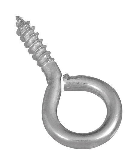 National Hardware 0.14 in. D X 1-3/8 in. L Zinc-Plated Steel Screw Eye 25 lb. cap. 8 pk