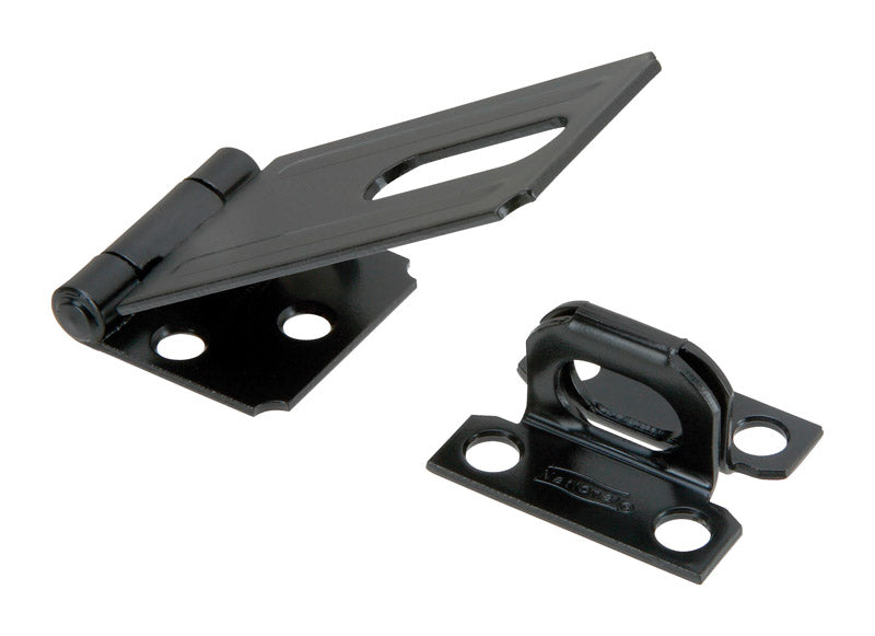 National Hardware Black Steel 3-1/4 in. L Safety Hasp 1 pk