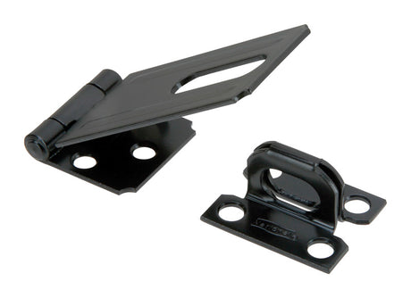 National Hardware Black Steel 3-1/4 in. L Safety Hasp 1 pk