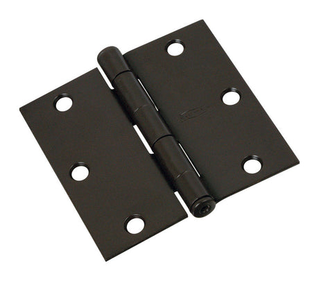 National Hardware 3-1/2 in. L Oil Rubbed Bronze Door Hinge 1 pk