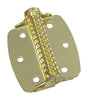 National Hardware 2 in. L Brass-Plated Spring Hinge 2 pk