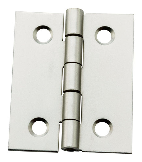 National Hardware 1-1/2 in. L Satin Nickel Door Hinge 1 pk