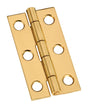 National Hardware 2 in. L Solid Brass Narrow Hinge 2 pk