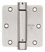 National Hardware 3-1/2 in. L Satin Nickel Spring Hinge 1 pk